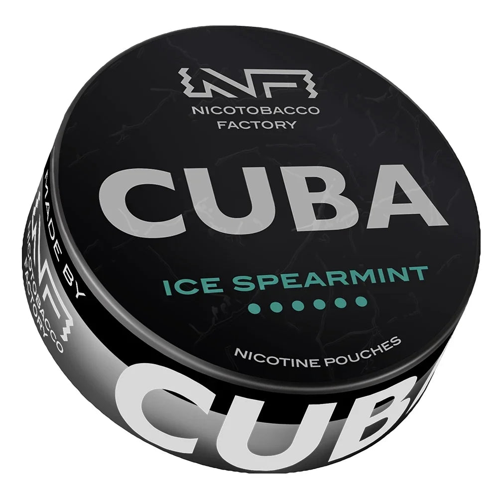 Snus Cuba Black Ice Spearmint 43mg bolsitas de nicotina sin tabaco