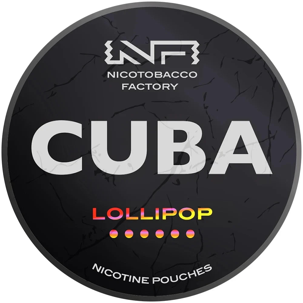 Snus Cuba Black Lollipop 43mg bolsitas de nicotina sin tabaco