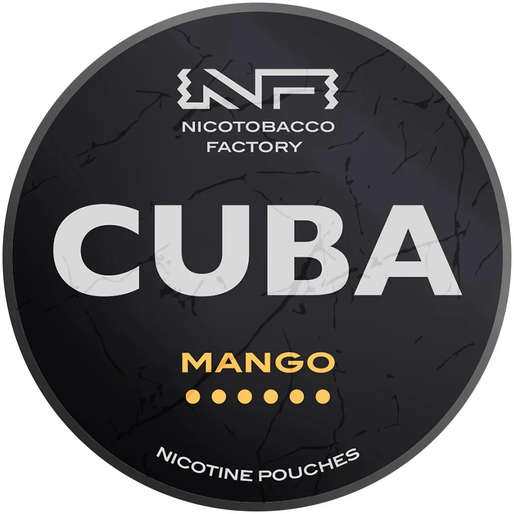 Snus Cuba Black Mango 43mg bolsitas de nicotina sin tabaco