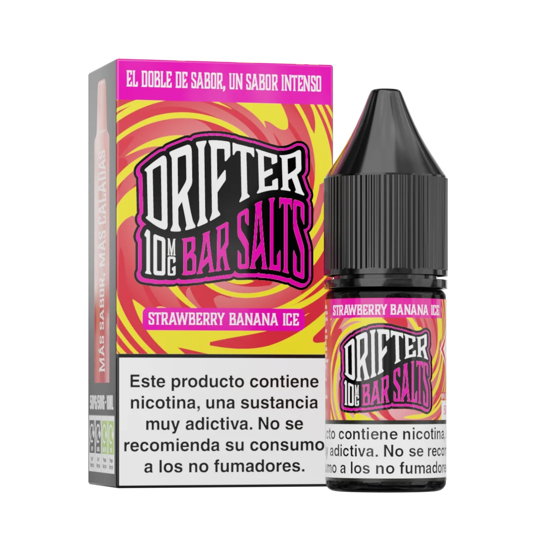 drifter bar vape desechable 10mg fresa platano hielo