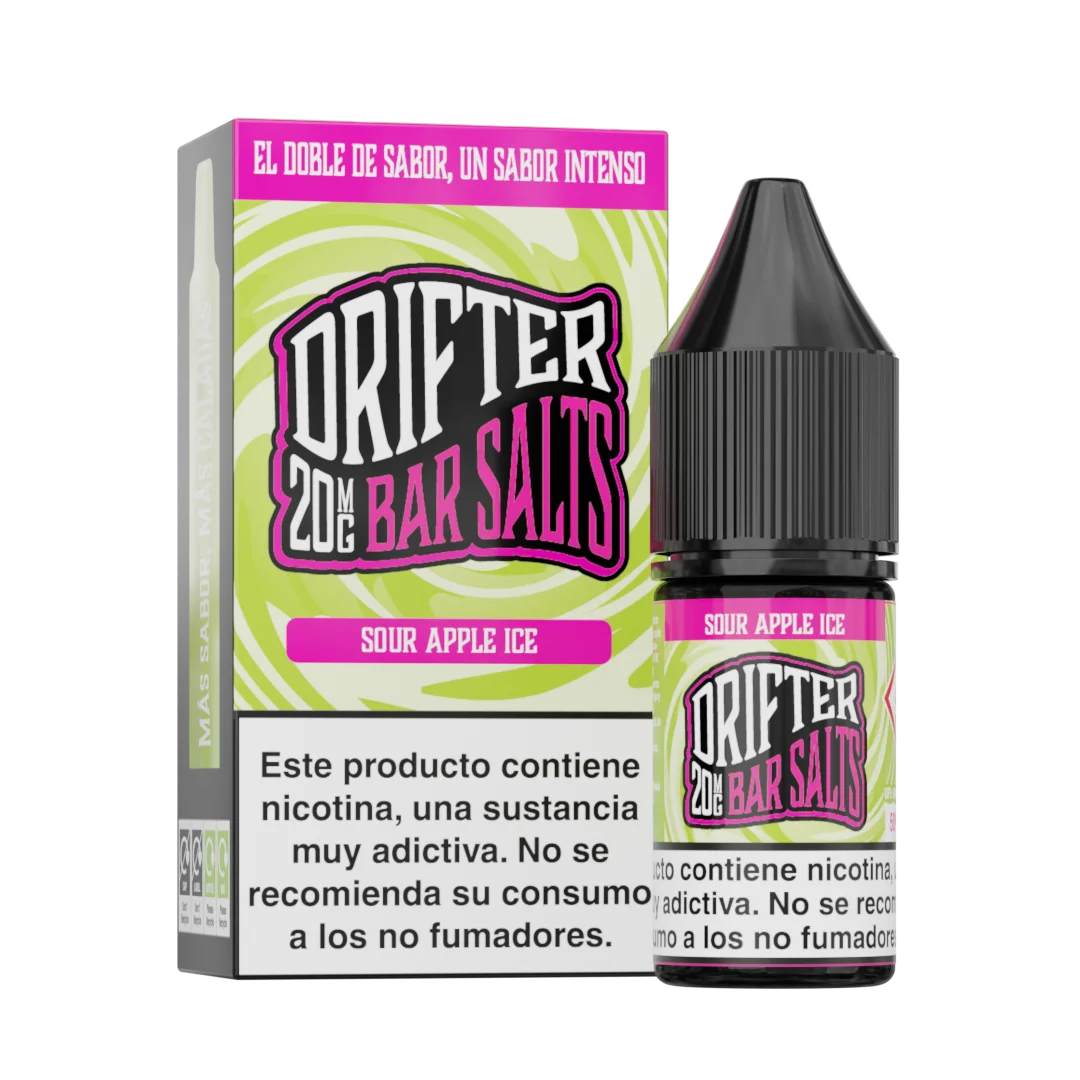 drifter bar vape desechable 20mg manzana acida hielo