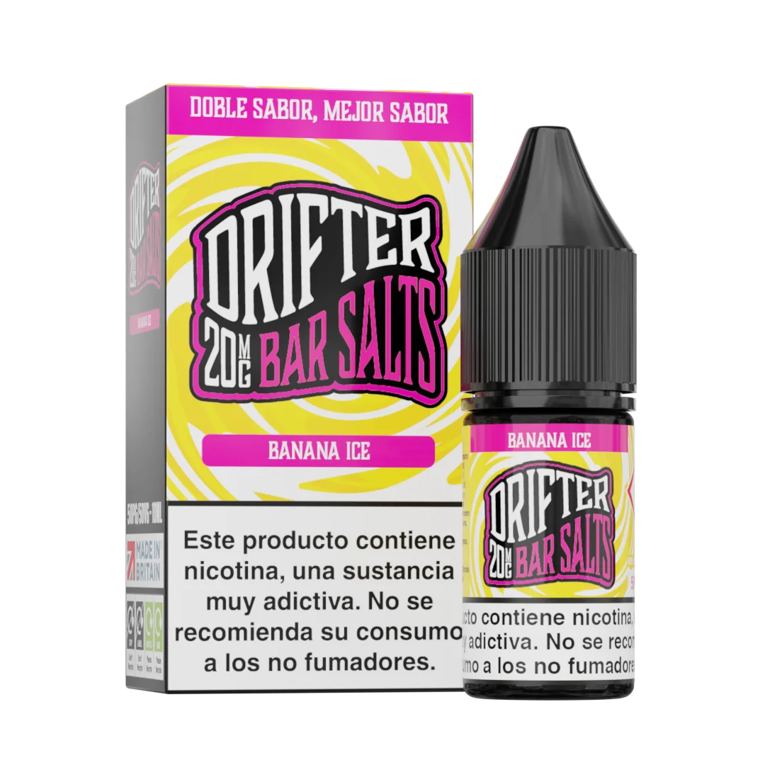 drifter bar vape desechable 20mg platano hielo