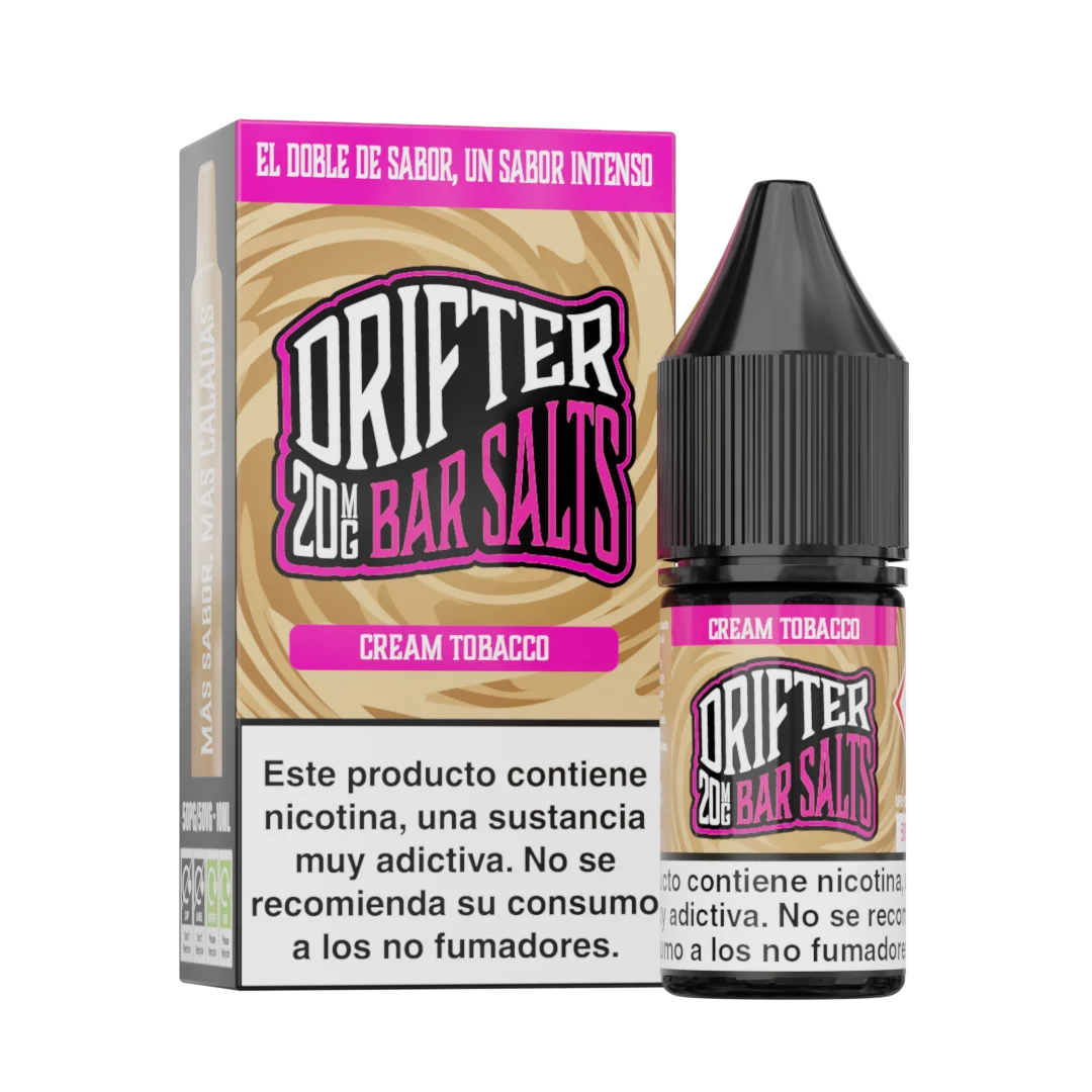 drifter bar vape desechable 20mg tabaco crema