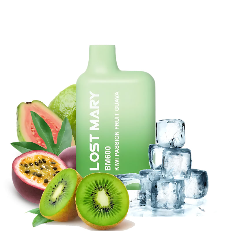 lost mary bm600 kiwi passionfruit guava 20mg vape desechable