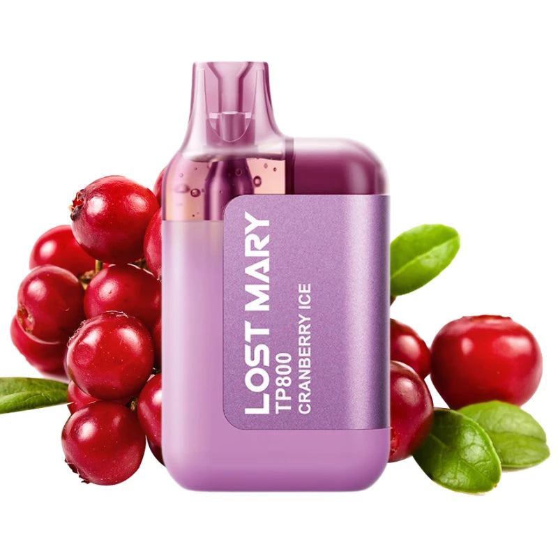 lost mary tp800 cranberry ice vape desechable
