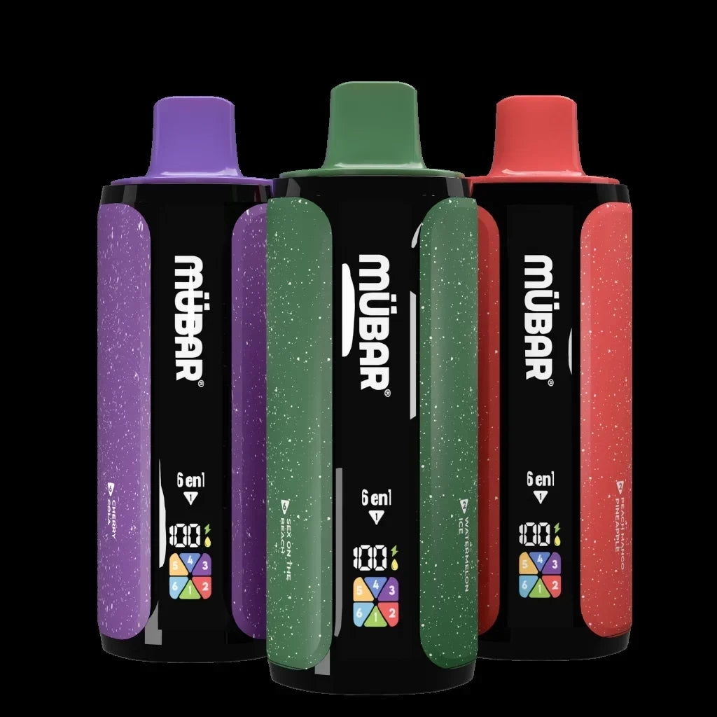 MUBAR 6EN1 240K características: pantalla LED, batería recargable, 240K puffs
