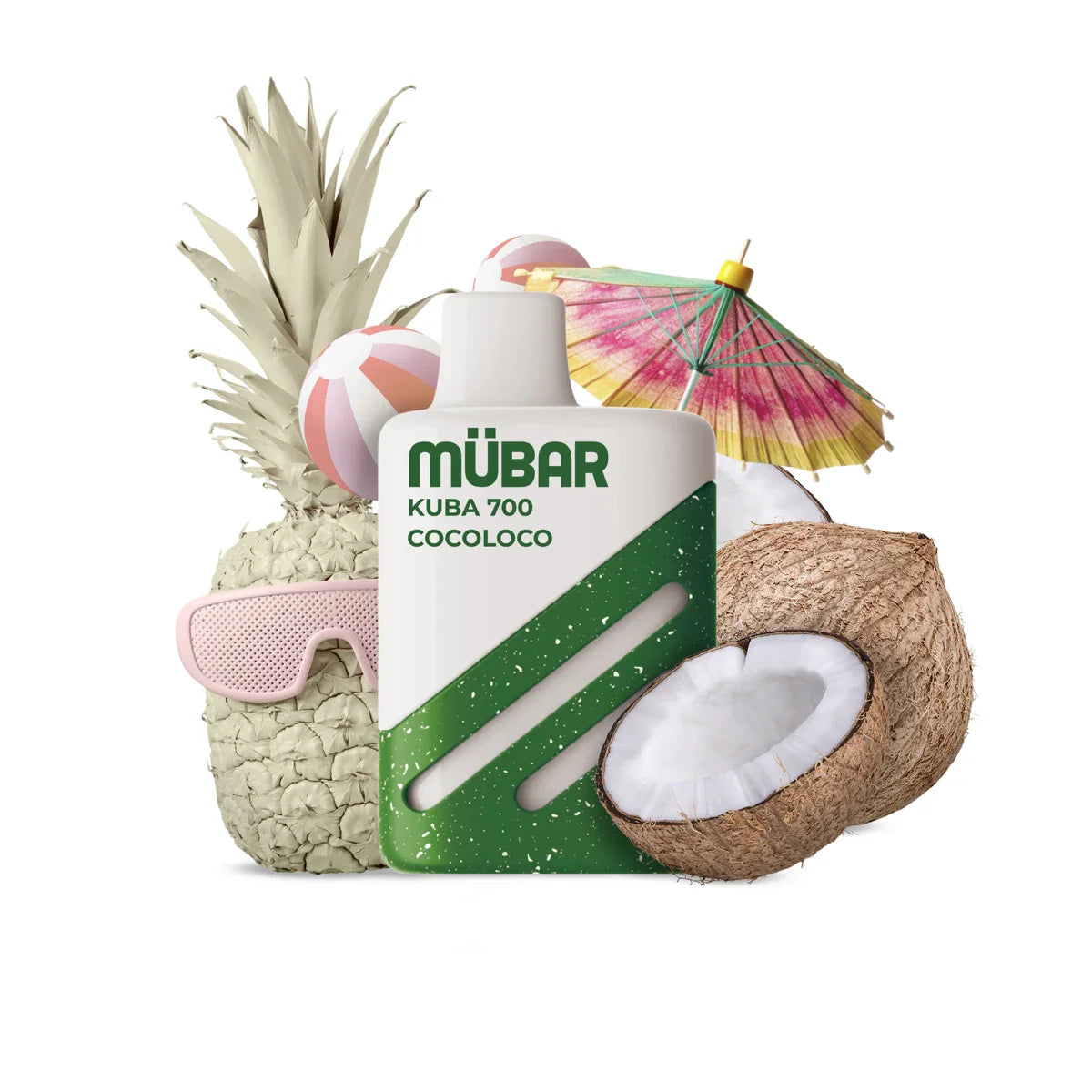 Mübar Kuba 700 0mg Sin Nicotina Coco Loco