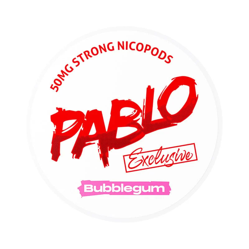 pablo exclusive bolsitas nicotina 50mg chicle