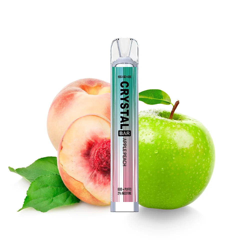 ske crystal bar vape desechable 20mg manzana melocoton