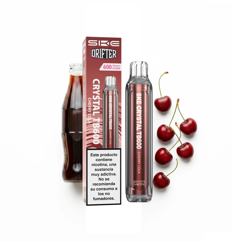 Pod desechable SKE x Drifter Crystal TB600 20mg sabor cereza cola - Pods Xpress