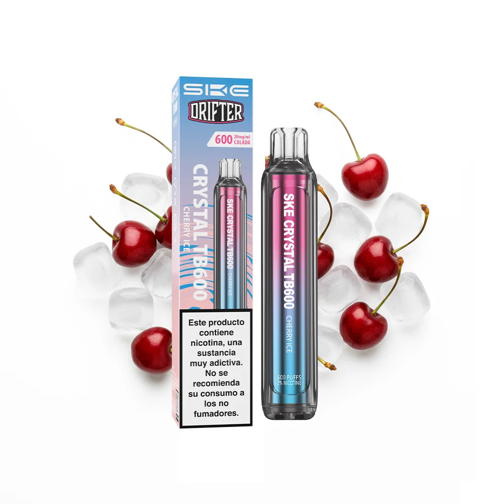 Pod desechable SKE x Drifter Crystal TB600 20mg sabor cereza hielo - Pods Xpress