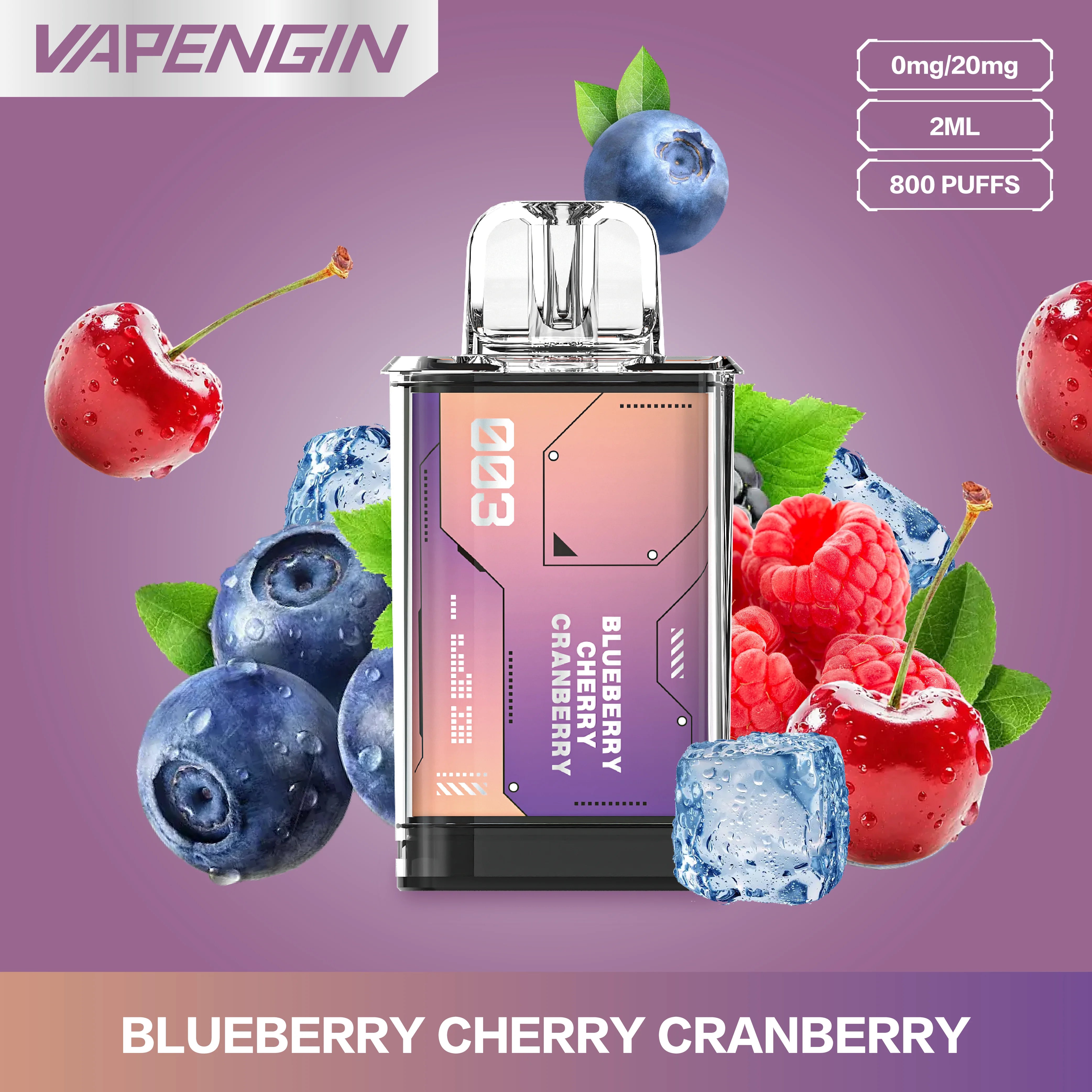 vapengin venus capsula 0mg pack 2 blueberry cherry cranberry