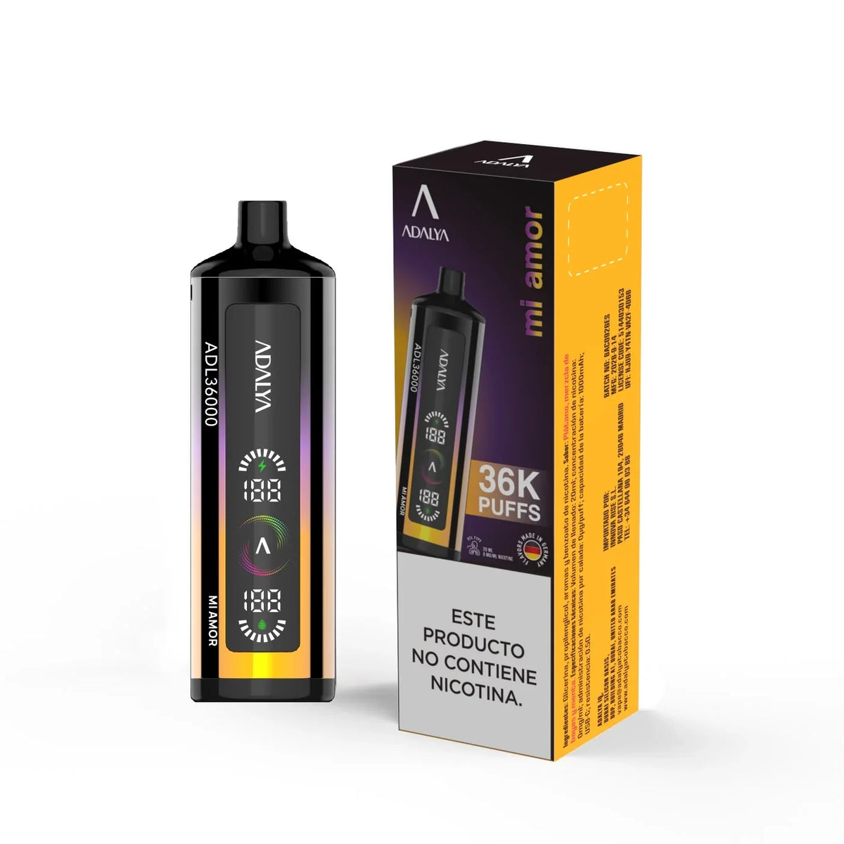 ADALYA ADL36000 36K Mi Amor 0mg vaper desechable sin nicotina