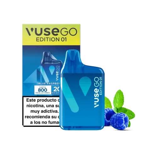 vuse go box blue rasp 20 vape desechable